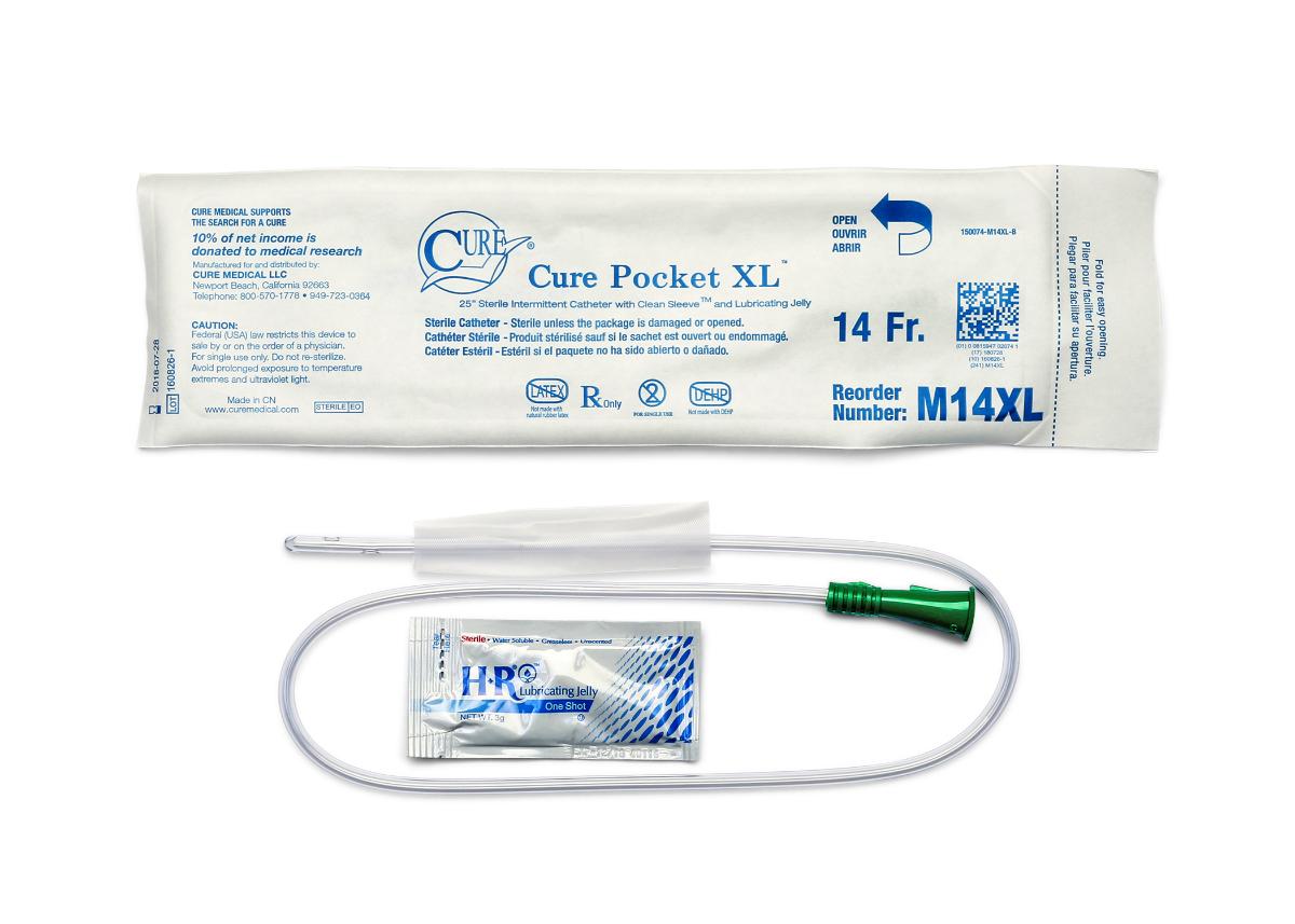 Cure Medical® Pocket Catheter, Extra Long-image